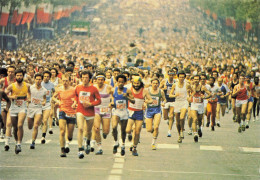 CPSM Marathon De Paris-Timbre   L2688 - Atletica