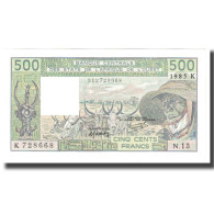 Billet, West African States, 500 Francs, 1985, KM:206Bi, NEUF - Estados De Africa Occidental