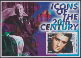 F-EX48700 SOMALIA MNH 2001 ICONS OF 20th CENTURY CINEMA MOVIE ELVIS PRESLEY.  - Cinema