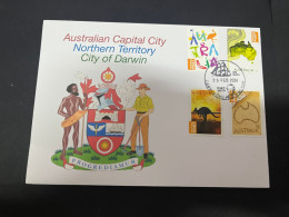 3-3-2024 (2 Y 2) Australia Post 4 Different "Concession" Stamps (city Of Darwin Postmark NT) - Storia Postale