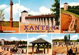 73962022 Xanten Jupitergigantensaeule Stadtmauer Roem Baukran Roem Strassenbrunn - Xanten