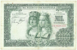 ESPAÑA - 1000 Pesetas - 29.11.1957 ( 1958 ) - Pick 149 - Serie 1 I - Reyes Católicos - 1.000 - 1000 Peseten