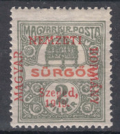 Hungary Szegedin Szeged 1919 Mi#2 Mint Hinged - Szeged