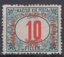 Hungary Szegedin Szeged 1919 Porto Mi#3 Mint Hinged - Szeged