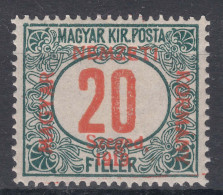 Hungary Szegedin Szeged 1919 Porto Mi#5 Mint Hinged - Szeged