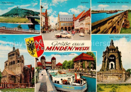 73846782 Minden  Westfalen Weser Porta Westfalica Marktplatz Mittellandkanal Dom - Minden
