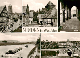 73846766 Minden  Westfalen Weser Marienkirche Alte Muenze Und Martinikirche Scha - Minden