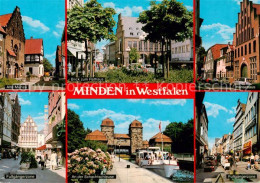 73846743 Minden  Westfalen Weser Alte Muenze Rathaus Hansehaus Fussgaengerzone S - Minden