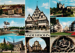 73813524 Paderborn Ortsansicht Freibad Hoher Dom Rathaus Marktkirche Paderanlage - Paderborn