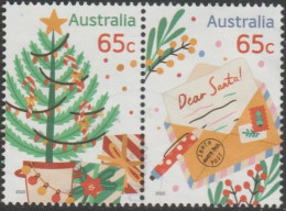 AUSTRALIA - USED - 2023 $1.30 Secular Christmas Se-tenant Pair - Oblitérés