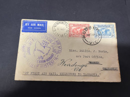 3-3-2024 (2 Y 3) Posted 1931 - First Air Mail From Melbourne To Tasmania (within Australia) - AIR MAIL Letter - First Flight Covers