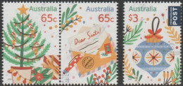 AUSTRALIA - USED - 2023 $1.30 Secular Christmas Set Of Three - Used Stamps