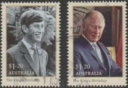 AUSTRALIA - USED - 2023 $1.20 The King's Birthday Set Of Two - Gebraucht