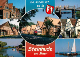 73129297 Steinhude Neuer-Winkel Scheunenviertel Promenade Bruecke Fachwerk Stein - Steinhude