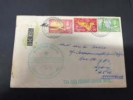 3-3-2024 (2 Y 3) Tonga Island Posted To Australia (letter) 1962 (condition As Seen On Scan - Some Tonning) MARIPOSA - Tonga (1970-...)
