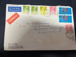 3-3-2024 (2 Y 3) Hong Kong Posted To Australia (letter) 1990 (condition As Seen On Scan) 20 X 13,5 Cm - Lettres & Documents