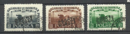 POLEN Poland 1950 Michel 487 - 489 O Radrennen Cycling With OPT Groszy (private OPT) O - Gebraucht