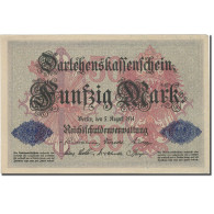 Billet, Allemagne, 50 Mark, 1914, 1914-08-05, KM:49b, TTB+ - 50 Mark