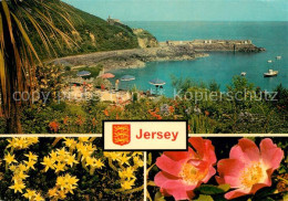 73125970 Jersey Island Panorama Kueste Bluetenpracht Jersey Island - Islanda