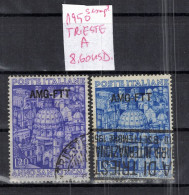 CHCT74 - Holy Year, AMG-FTT Overprint, Trieste A, 1950, Complete Series, Italy - Oblitérés