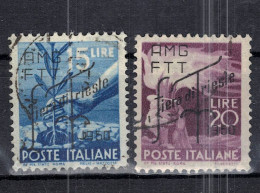 CHCT74 - Motives, AMG-FTT Overprint, Trieste A, 1950, Complete Series, Italy - Used