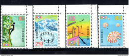 1973 Formosa ,Taiwan - Yvert 852/855 - Corpi Attività Giovani Cinesi - 4 Valori - Other & Unclassified