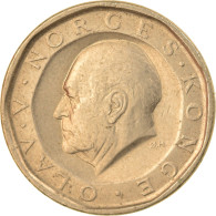 Monnaie, Norvège, Olav V, 10 Kroner, 1985, TTB+, Nickel-brass, KM:427 - Noruega