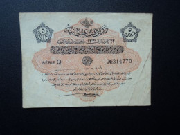 EMPIRE OTTOMAN * : 5 PIASTRES    L.1331 (1912)    P 79     TTB - Turchia