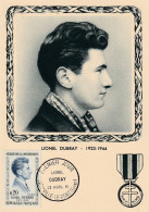 " HEROS DE LA RESISTANCE : LIONEL DUBRAY " Sur Carte Maximum De 1961 N° YT 1289. Oblitération JOINVILLE.... Parf état CM - WW2