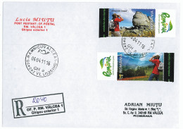 NCP 14 - 2040-a TOURISM And Leisure, Romania - Registered, Stamps With TABS - 2011 - Other & Unclassified