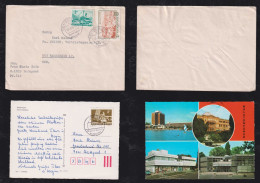 Ungarn Hungary 1976 + 1983 Cover + Postcard Nachträglich Entwertet Stuttgart + Remscheid - Storia Postale