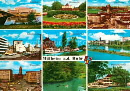 73125420 Muelheim Ruhr Stadthalle Blumenuhr Stadtmitte Schlossstrasse Wasserbahn - Mülheim A. D. Ruhr