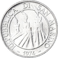 Monnaie, Saint Marin , 2 Lire, 1974, Rome, FDC, FDC, Aluminium, KM:31 - San Marino