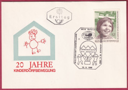 Österreich 1304 Ersttag Auf Karte 16. 6. 1969 20 Jahre Kinderdorfbewegung (Nr.10.012) - FDC