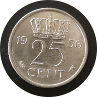 Monnaie 1956 - Pays Bas - 25 Cents Juliana - 1948-1980: Juliana