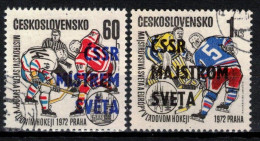 Tchécoslovaquie 1972 Mi 2084-5 (Yv 1917-8), Obliteré - Used Stamps