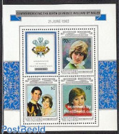 Aitutaki 1982 Birth Of William S/s, Mint NH, History - Charles & Diana - Kings & Queens (Royalty) - Case Reali