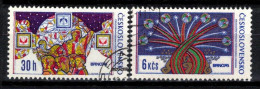 Tchécoslovaquie 1974 Mi 2209-10 (Yv 2054-5), Obliteré - Usati