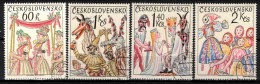 Tchécoslovaquie 1975 Mi 2248-51 (Yv 2091-4), Obliteré - Oblitérés