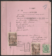 Prôtet Affr. N° 209+2x388 Càd LA CROYERE/2 II 1935 - Lettres & Documents