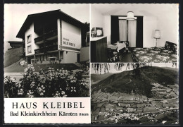 AK Bad Kleinkirchheim / Kärnten, Pension Haus Kleibel, Ortspanorama  - Autres & Non Classés