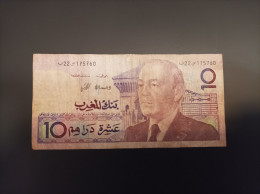 Billete De Marruecos De 10 Dirhams - Marruecos