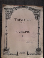 FREDERIC CHOPIN TRISTESSE OP 10 POUR VIOLON ET PIANO PARTITION MUSIQUE PHILIPPO - Snaarinstrumenten