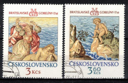 Tchécoslovaquie 1976 Mi 2319-20 (Yv 2163-4), Obliteré - Usati