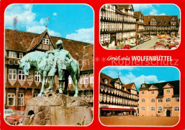 73121276 Wolfenbuettel Stadtmarkt Reiterdenkmal Herzog August Wolfenbuettel - Wolfenbüttel