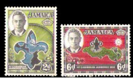 24621  Scouts - Jamaique Yv 158-59 - No Gum - 0,95 - Unused Stamps
