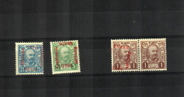 1905: MiNr. 58I, 47 Zusammenhängend, MiNR. 55 II K, Ungebraucht Mit 5 H, DD - Montenegro