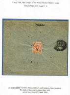 1898/99: 1 Letter Cetinje To Graz, 1 Post Card Cetinje To Prague - Montenegro