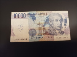 Billete De Italia De 10000 Liras, Año 1984 - A Identifier