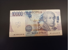 Billete De Italia De 10000 Liras, Año 1984 - A Identificar